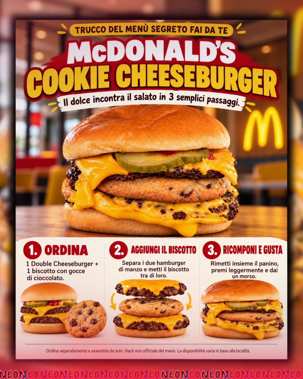 IL "COOKIE CHEESEBURGER" DI MCDONALD'S STA DIVENTANDO VIRALE SUI SOCIAL — 2