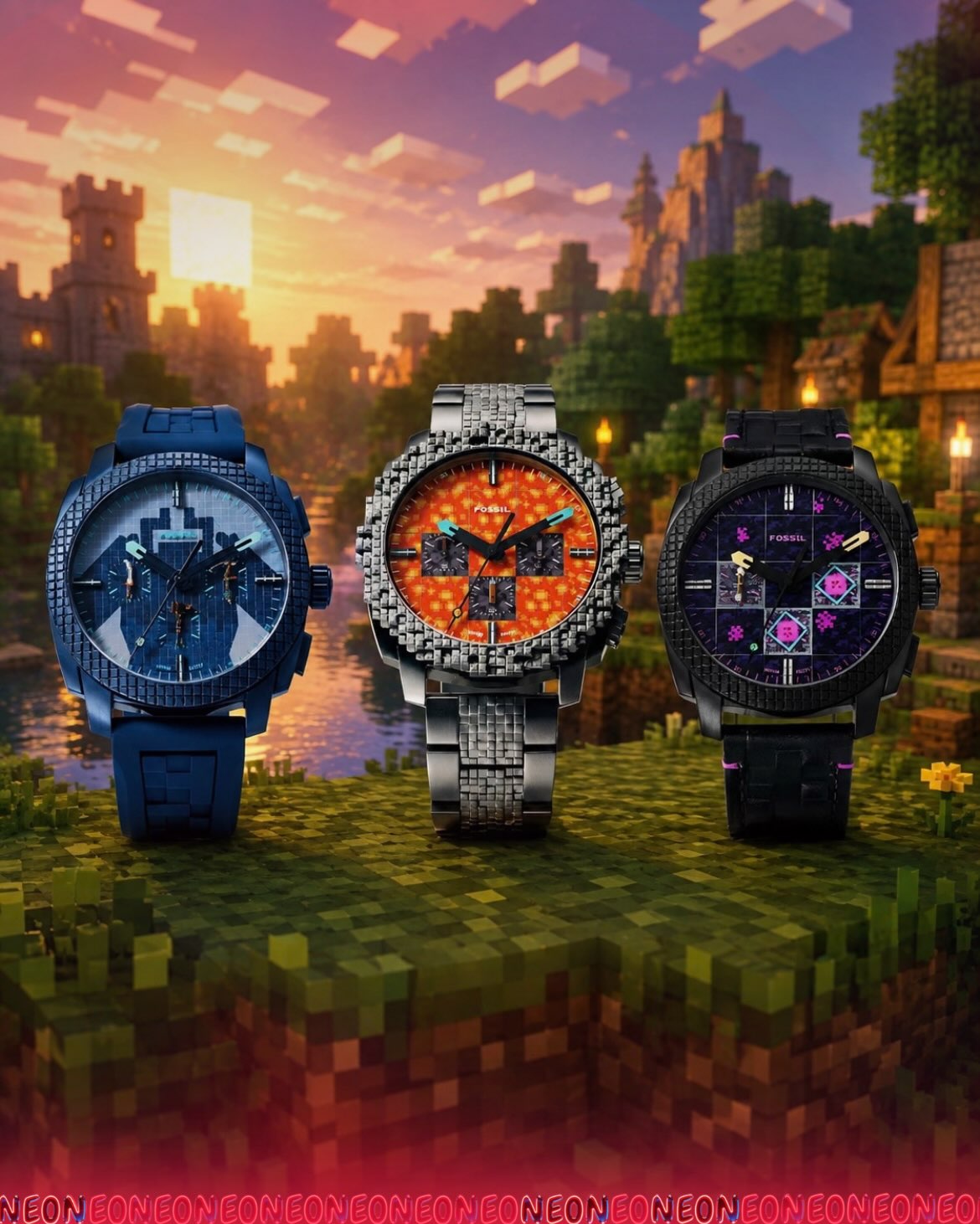 Se giochi a Minecraft, questi nuovi orologi Fossil potrebbero sembrarti familiari — 5
