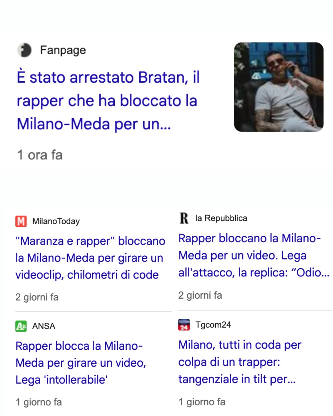 UNO DEI TRE RAPPER CHE HANNO BLOCCATO LA MILANO-MEDA PER GIRARE UN VIDEOCLIP È STATO ARRESTATO — 2